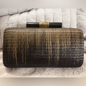 Flora Bella Raffia Clutch